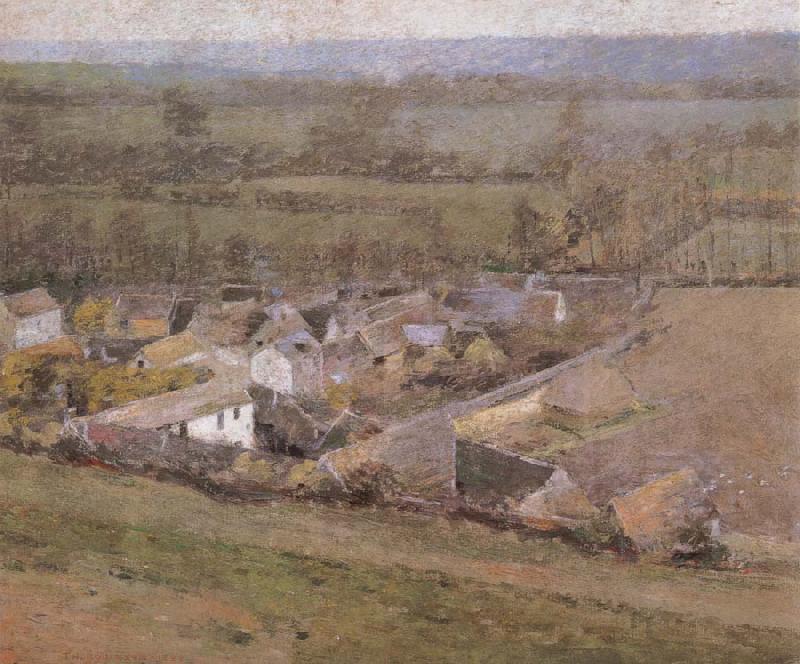 Theodore Robinson Bird-s-Eye  View Giverny France China oil painting art